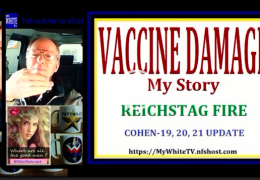 MyWhiteSHOW: VACCINE DAMAGE My Story. Reichstag Fire. Cohen-19 Update.